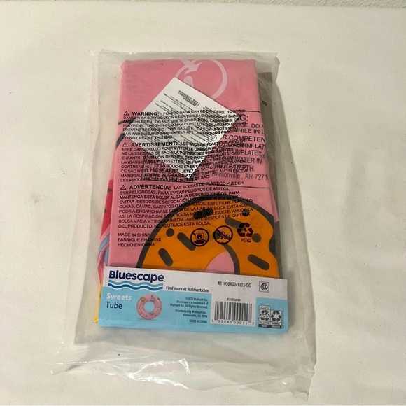 Bluescape Pink Sweets Inflatable Swim Tube Pool Float (Includes Repair Patch) - Picture 2 of 3